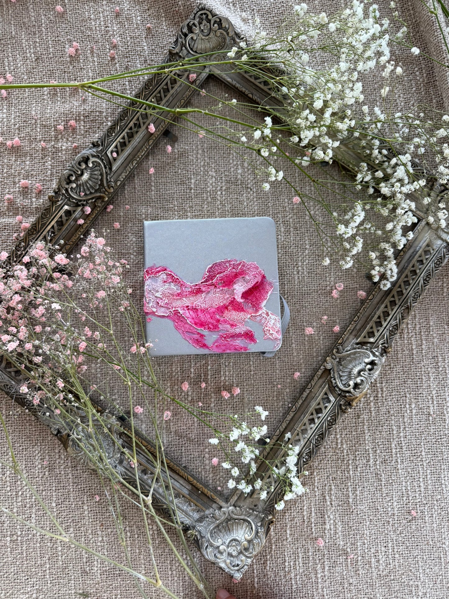 Handpainted sketchbook Silver